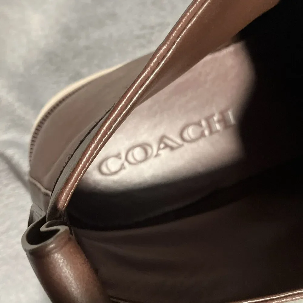 Coach Men's Size 13D Shoes Coach Signature Logo Jacquard Lace-up Boot. New